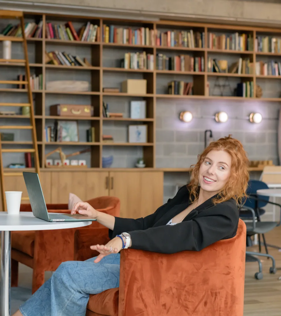 NASH Coworking Girl on Laptop