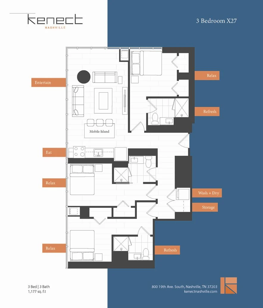 KenectNashville-FloorPlan-3Bedroom KenectNashville FloorPlan 3Bedroom